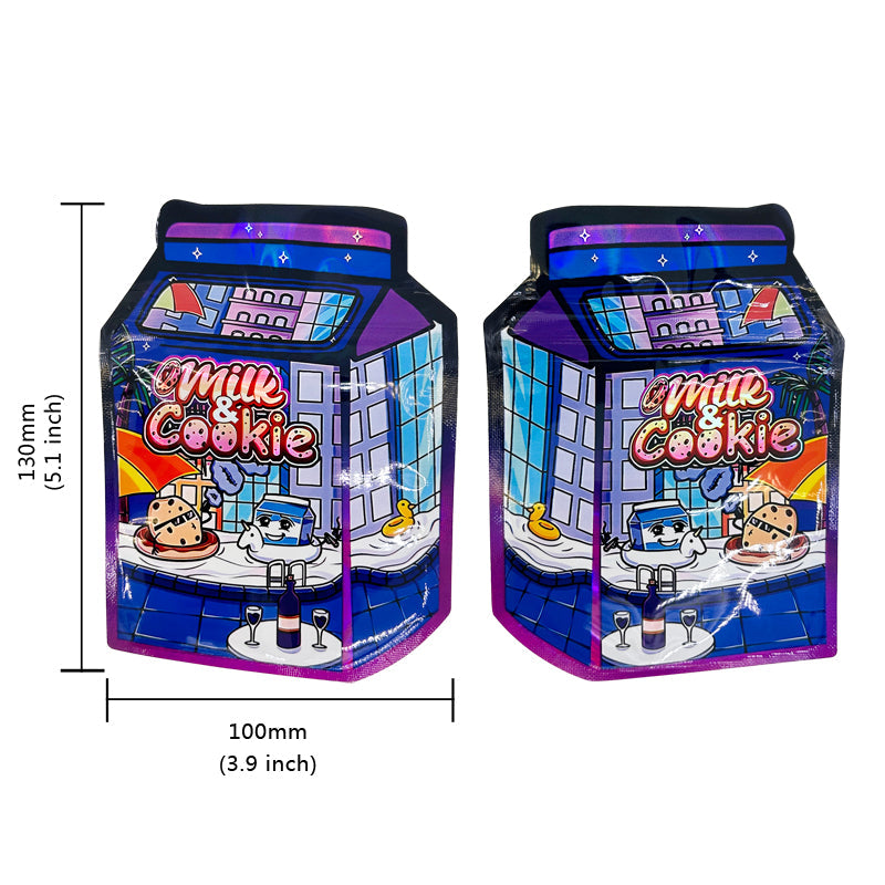 100pcs Shape Mylar Bags Holographic Gift Surprises, Stationery, Holiday Parties, Birthdays, Packaging, Funny Props, DIY Playsets
