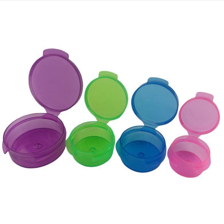 5g factory direct sales plastic cosmetic can flip jar plastic can mini pill bottle