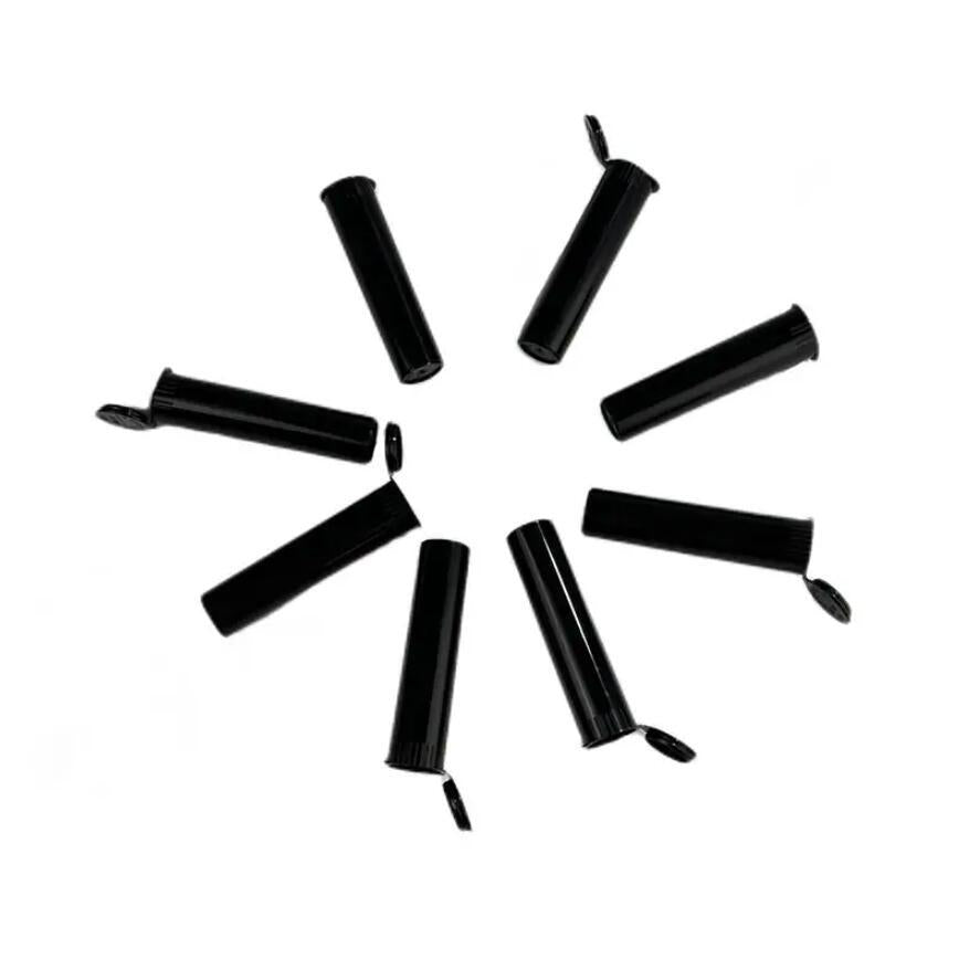 19X95mm pop top bounce bottle pp integrated sealing tube cbd hemp tobacco cigarette tube with lid plastic bag