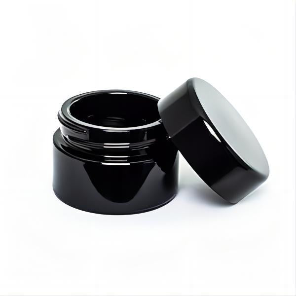 Manufacturer spot 5g 10g 15g black UV cream bottle 10ml glass cosmetics sub-bottle brown cream