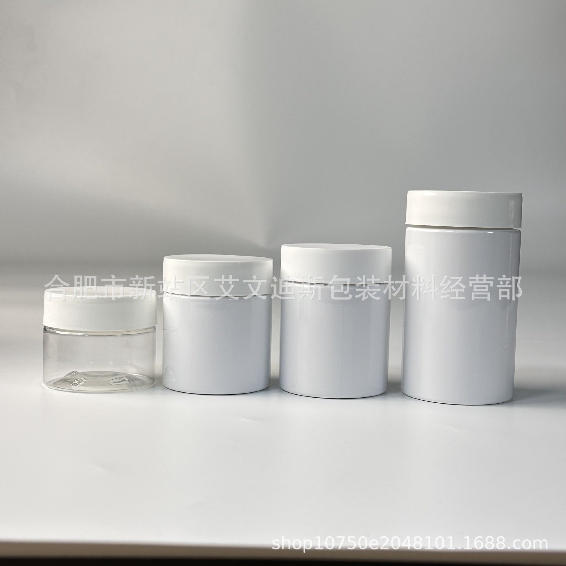 Food Grade PET Wide Mouth Bottle Essence Mask Jar Anti-Child Press Screw Cap 40ml 60ml 100ml 120ml
