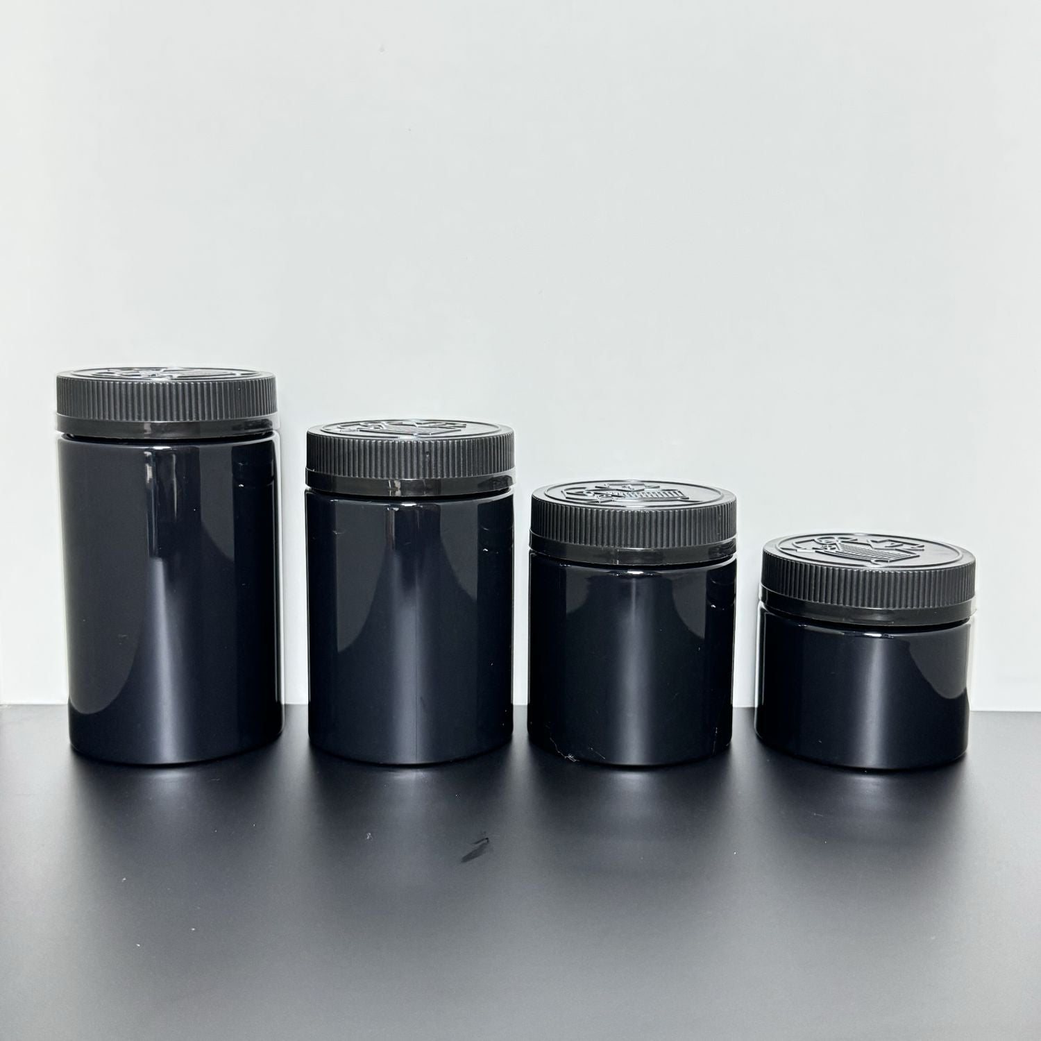 Spot 30ml 60ml 90ml wide mouth round PET anti-child lid plastic bottle food grade plastic can