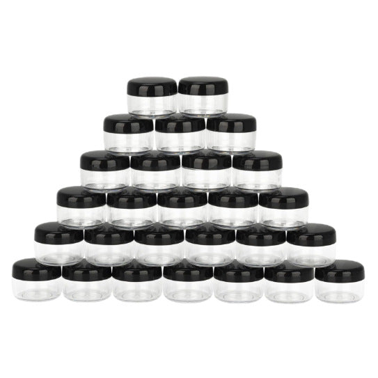 Cream bottle Small round bottle Transparent PS 5g face cream bottle Sub-packaging bottle Skin care product Sub-packaging bottle Travel cosmetic bottle