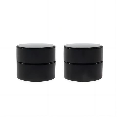 Manufacturer spot 5g 10g 15g black UV cream bottle 10ml glass cosmetics sub-bottle brown cream