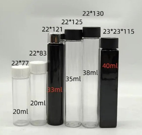 115Mm plastic bayonet bottle, multi-size round cigarette tube
