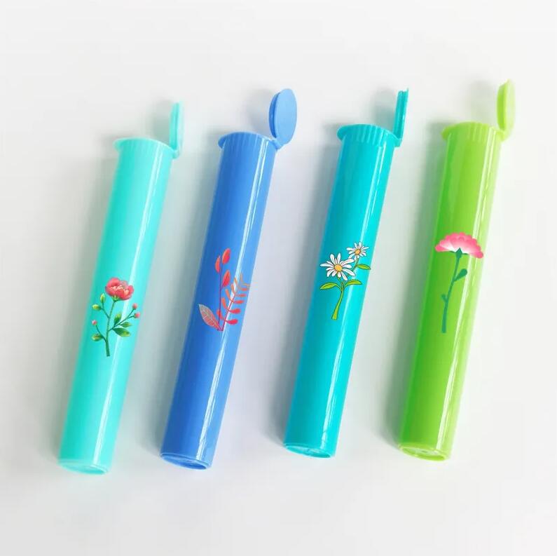 19X116mm flip-top plastic tube, one-piece bottle, safety cover bounce bottle POP TOP edible