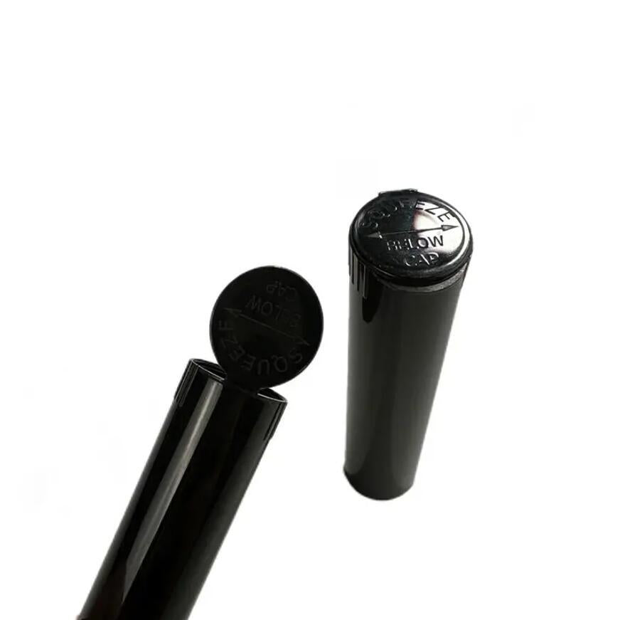 19X95mm pop top bounce bottle pp integrated sealing tube cbd hemp tobacco cigarette tube with lid plastic bag