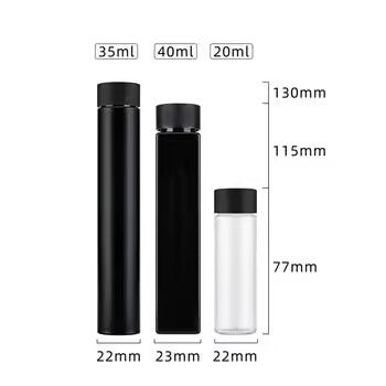 115Mm plastic bayonet bottle, multi-size round cigarette tube