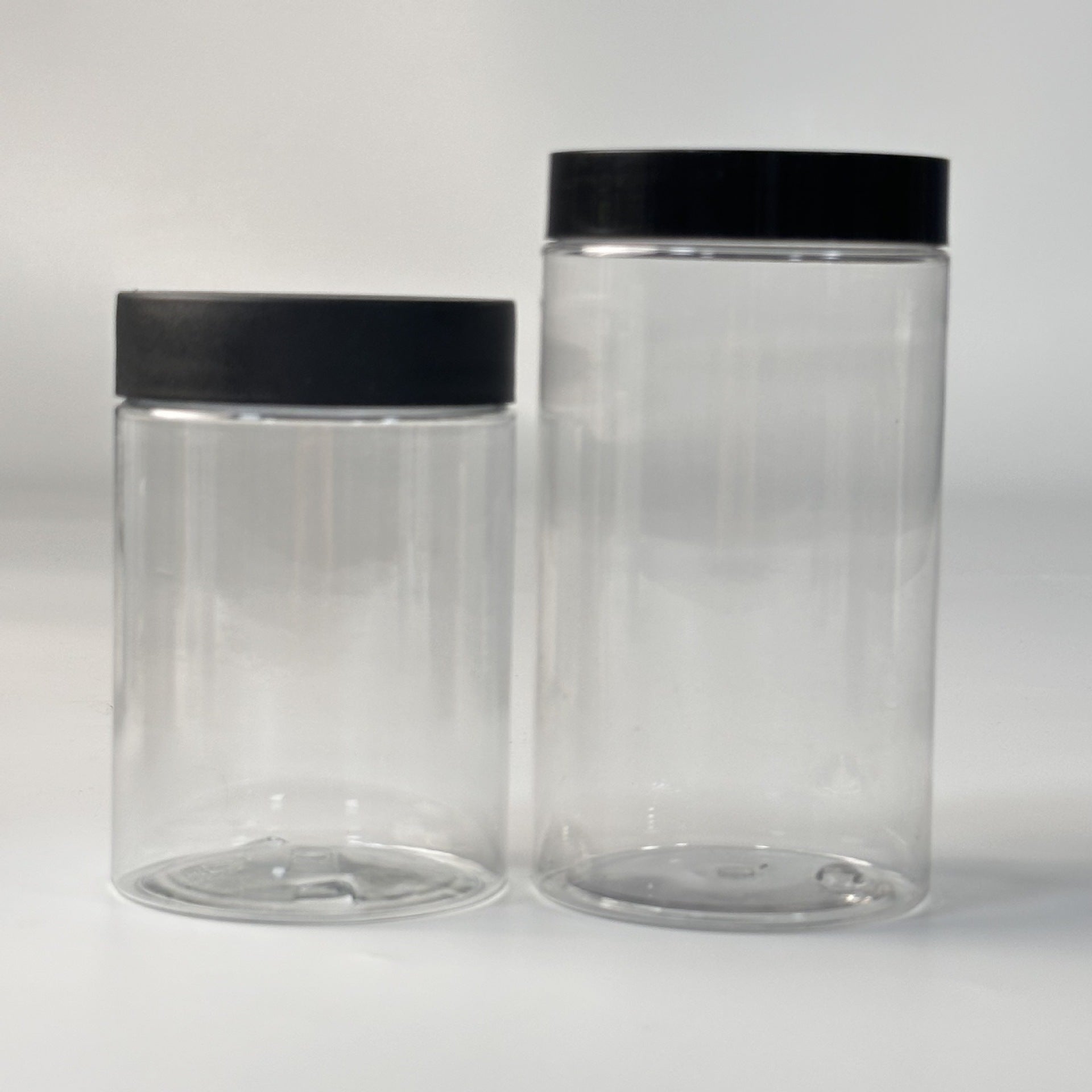 Food Grade PET Wide Mouth Bottle Essence Mask Jar Anti-Child Press Screw Cap 40ml 60ml 100ml 120ml
