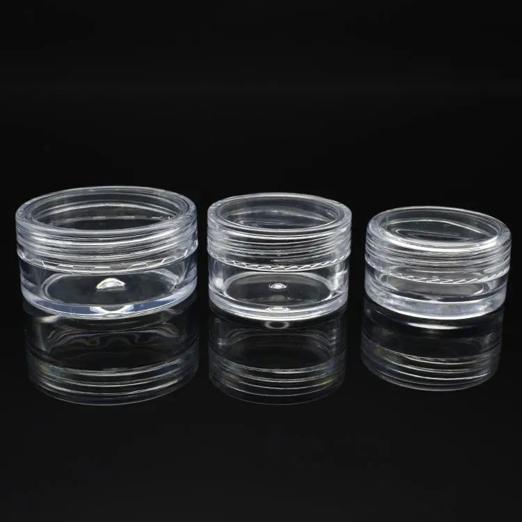 5 10 15 20g PS cream box, powder box, cosmetic packaging bottle, travel sub-bottle, round bottom cream