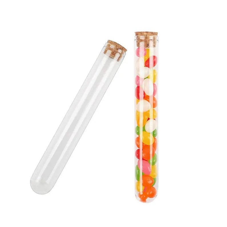 Glass round bottom flat bottom test tube with cork 20mm flat mouth glass tube