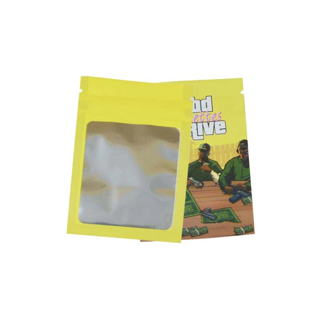 Resealable Foil Zip Lock Mylar Bags Edibles Gummy Smell Proof Ziploc Packaging Plastic Bag Mini Beuh Pouches Sachets Baggies