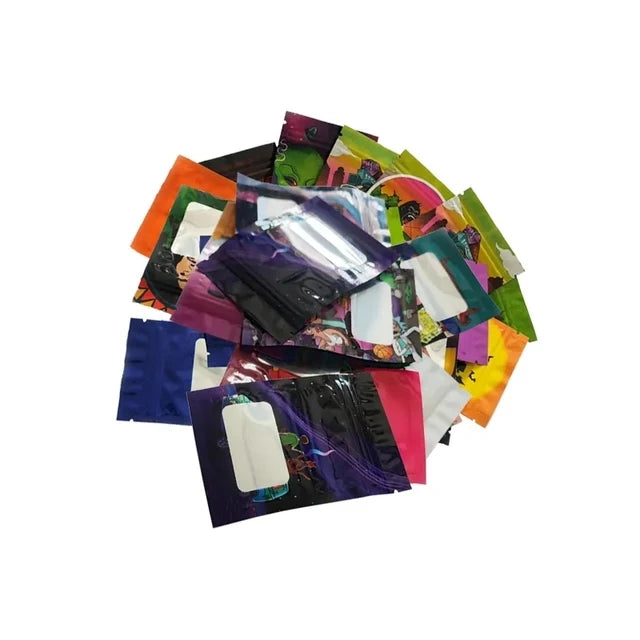 Resealable Foil Zip Lock Mylar Bags Edibles Gummy Smell Proof Ziploc Packaging Plastic Bag Mini Beuh Pouches Sachets Baggies