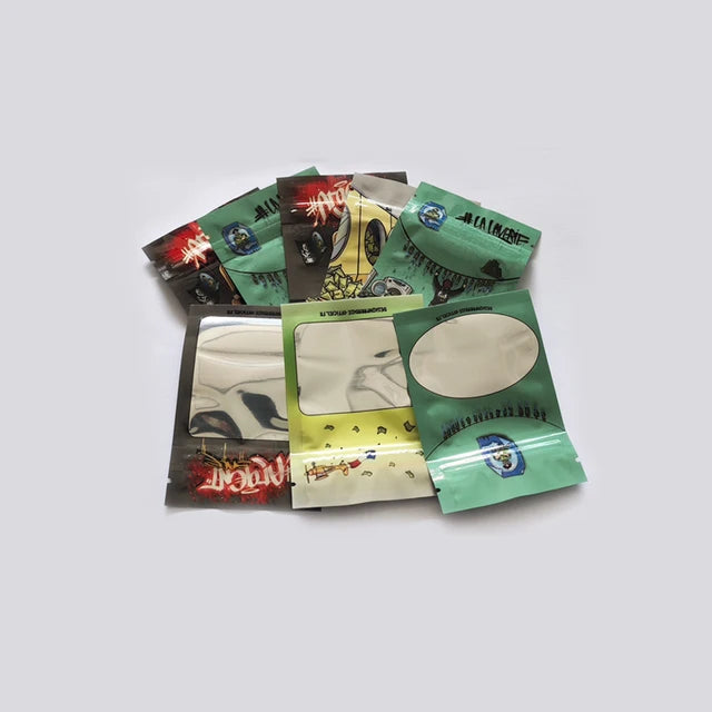 Resealable Foil Zip Lock Mylar Bags Edibles Gummy Smell Proof Ziploc Packaging Plastic Bag Mini Beuh Pouches Sachets Baggies
