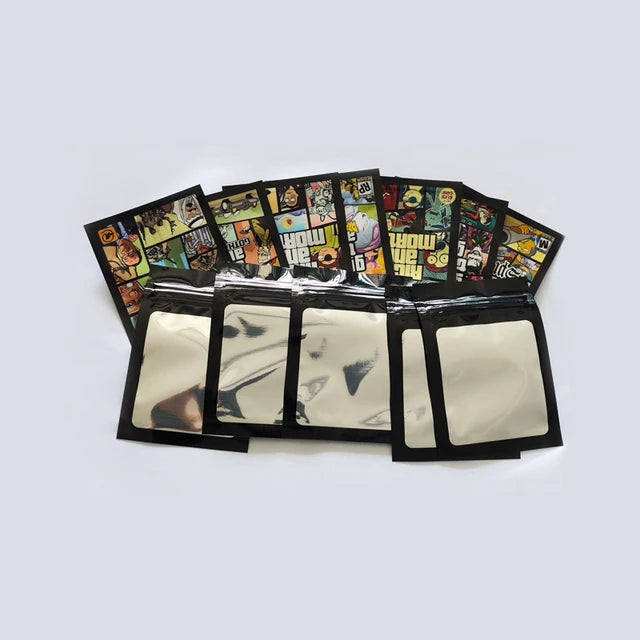 Resealable Foil Zip Lock Mylar Bags Edibles Gummy Smell Proof Ziploc Packaging Plastic Bag Mini Beuh Pouches Sachets Baggies