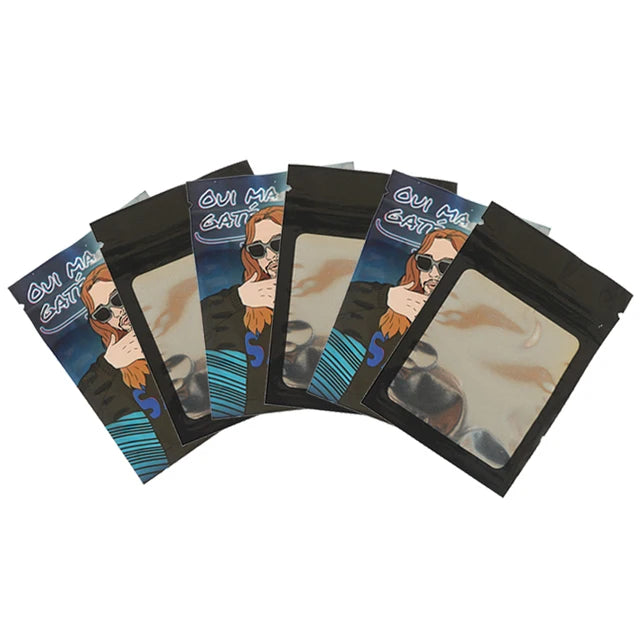 Resealable Foil Zip Lock Mylar Bags Edibles Gummy Smell Proof Ziploc Packaging Plastic Bag Mini Beuh Pouches Sachets Baggies