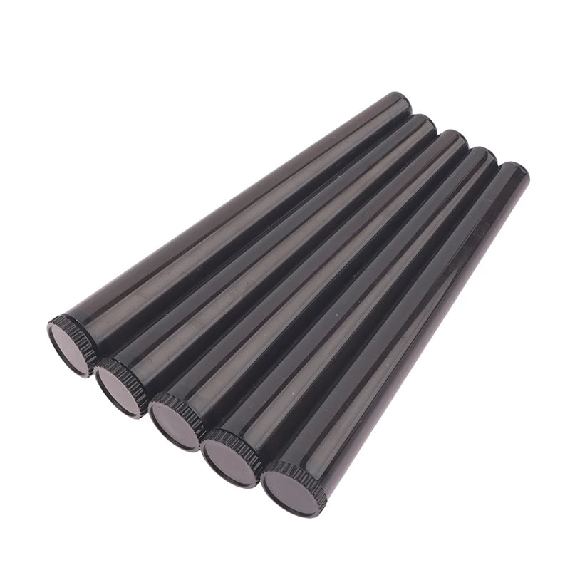 5pcs Plastic Tapered Cigarette Rolling Tube with Cap Paper Cigarette Moisture Resistant Sealed Storage Tube