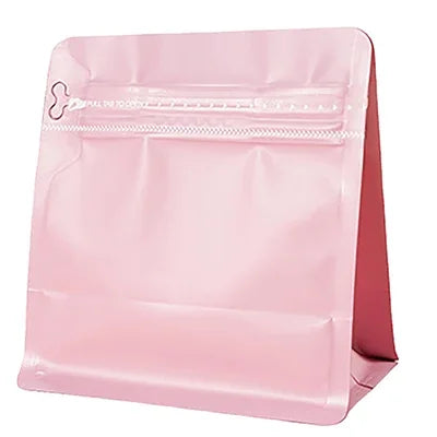 50pcs Heat Sealable Matt Mylar Aluminum Foil Pouches Flat Bottom Ziplock Tea Ground Coffee Valve Packaging Bag 150g 250g 500g