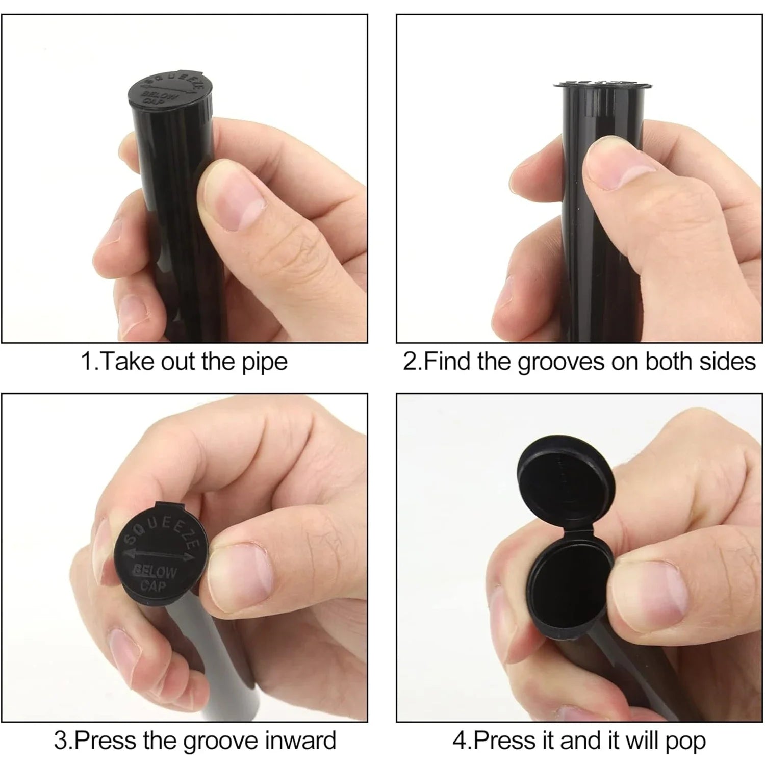 10Pcs 110mm 120mm Cigarette Storage Tube Waterproof Anti-odor Container Plastic Tobacco Grass Storing Box Container Wholesale