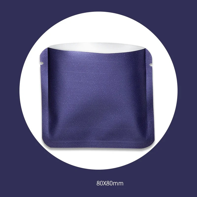 StoBag 100pcs Color Aluminum Foil Packaging Bag Small Plastic Sealing for Tea Coffee Powder Storage Pouch Portable Wholesale