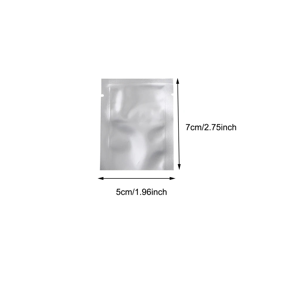 Silver Aluminum Foil Package Bag Coffee Sugar Pouches Open Tops Heat Seal Vacuum Mylar Foil Bags for Spice Powder Storage