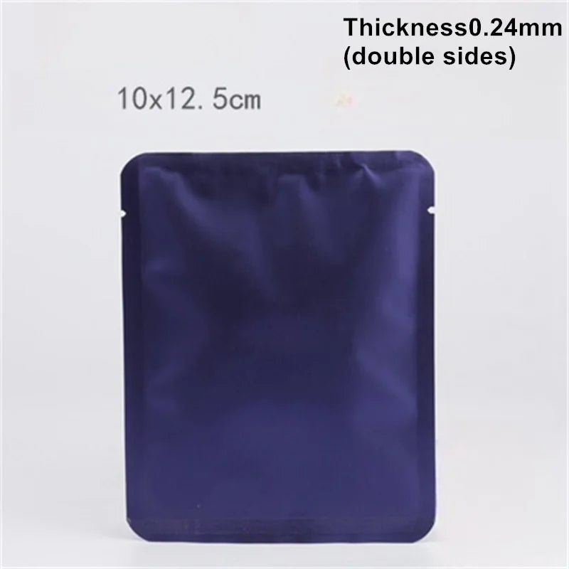 StoBag 100pcs Colorful Aluminum Foil Coffee Packaging Bag Plastic Small Heat Sealing for Tea Powder Storage Pouches Portable