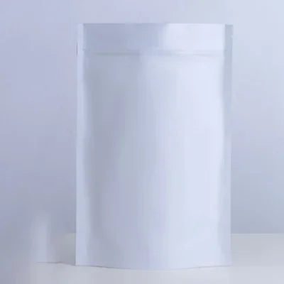 100pcs Heat Resistance Plastic Sealable Aluminum Foil Stand Up Food Goods Custom Tea Packaging Closure Mylar Storage Bags