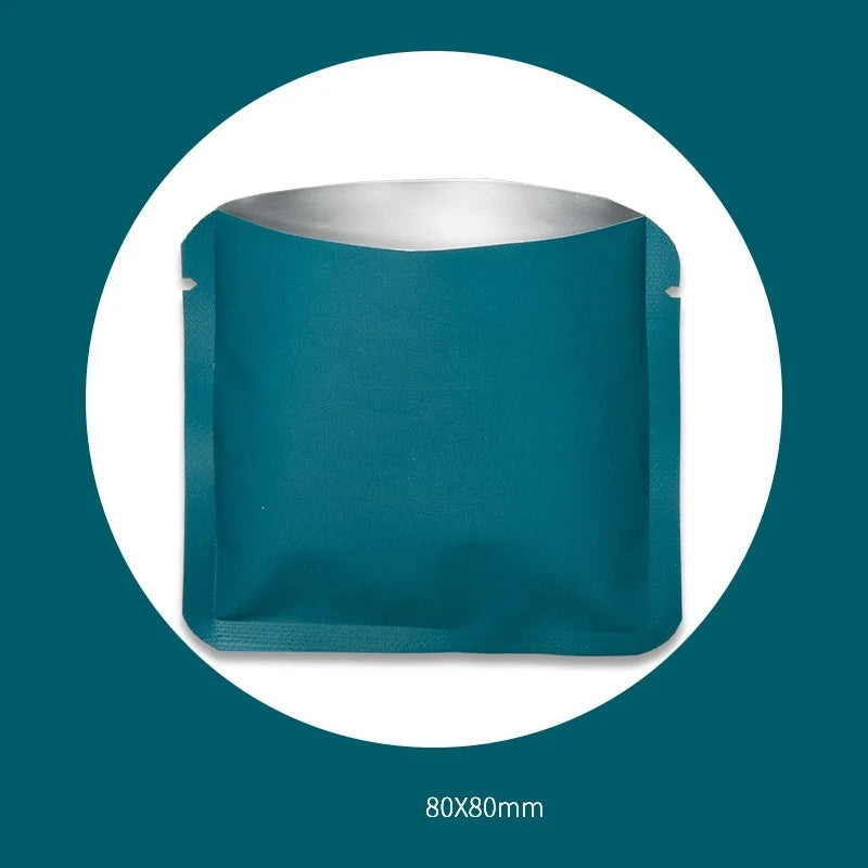 StoBag 100pcs Color Aluminum Foil Packaging Bag Small Plastic Sealing for Tea Coffee Powder Storage Pouch Portable Wholesale
