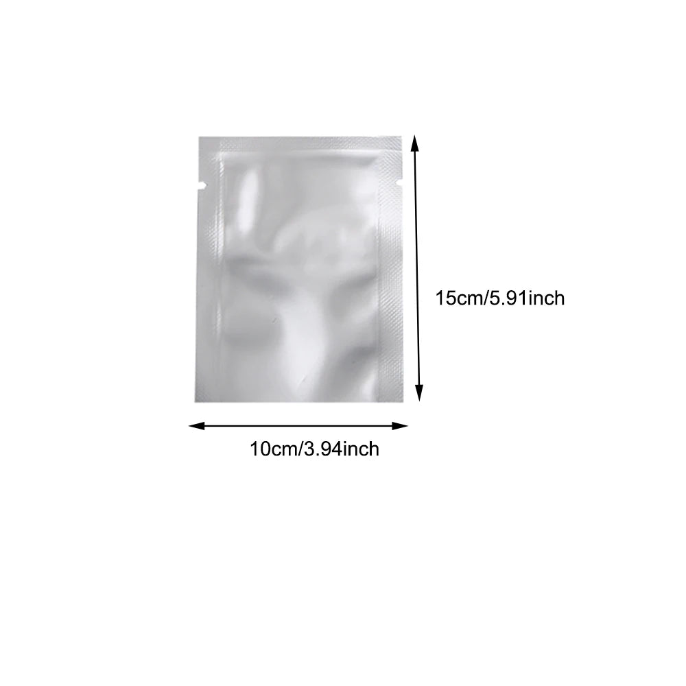 Silver Aluminum Foil Package Bag Coffee Sugar Pouches Open Tops Heat Seal Vacuum Mylar Foil Bags for Spice Powder Storage