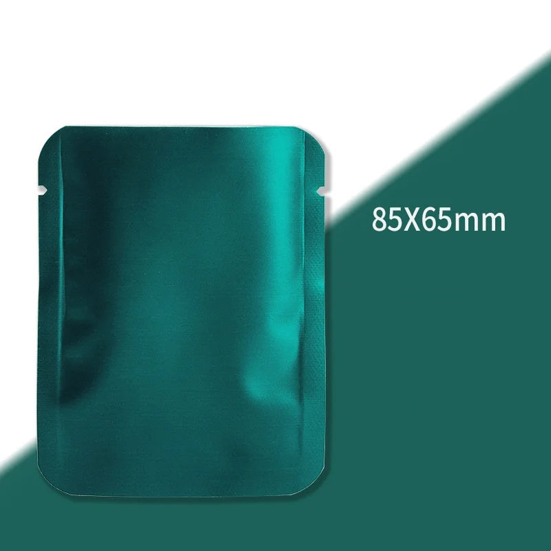 StoBag 100pcs Color Aluminum Foil Packaging Bag Small Plastic Sealing for Tea Coffee Powder Storage Pouch Portable Wholesale