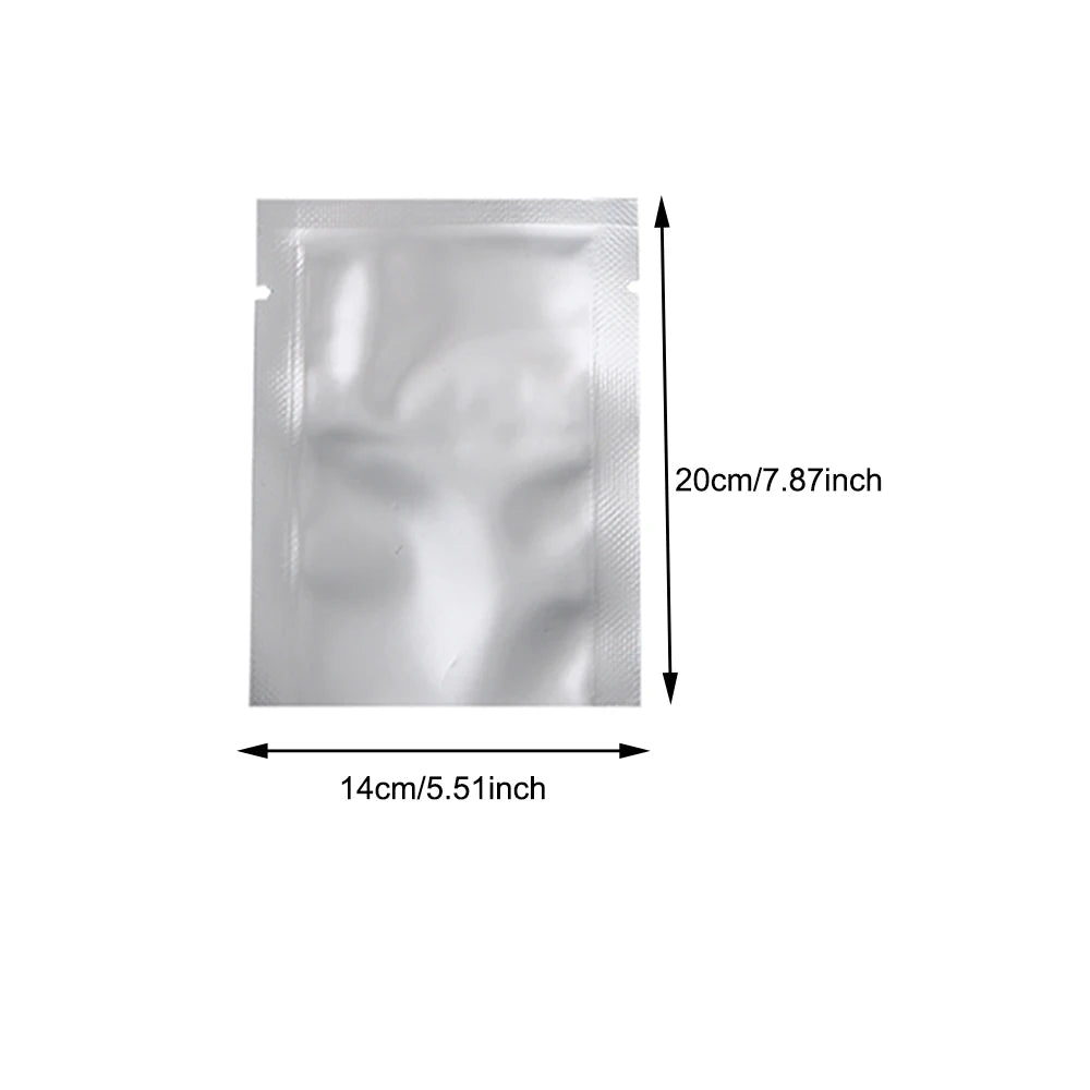 Silver Aluminum Foil Package Bag Coffee Sugar Pouches Open Tops Heat Seal Vacuum Mylar Foil Bags for Spice Powder Storage