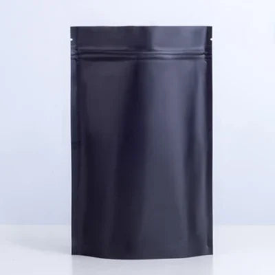 100pcs Heat Resistance Plastic Sealable Aluminum Foil Stand Up Food Goods Custom Tea Packaging Closure Mylar Storage Bags