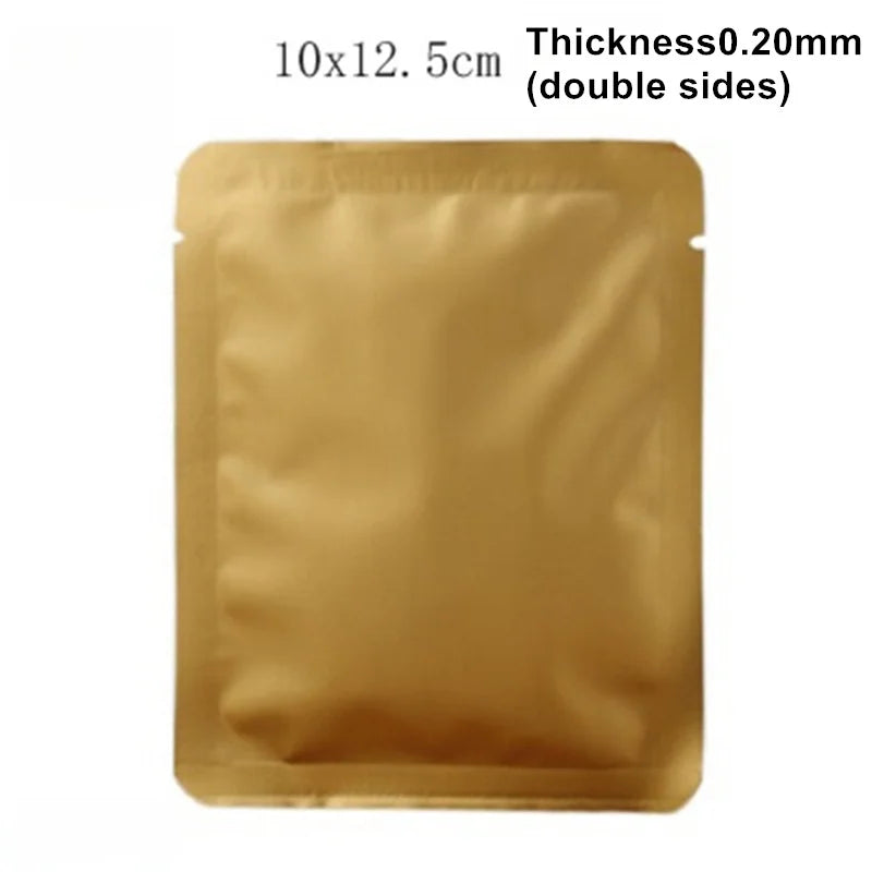 StoBag 100pcs Colorful Aluminum Foil Coffee Packaging Bag Plastic Small Heat Sealing for Tea Powder Storage Pouches Portable