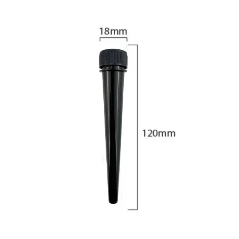SMO 10pcs 120mm Tobacco Storage Tube with Pressure Spinning Tube Cover Waterproof Anti-odor Sealed Container Smoking Accessories