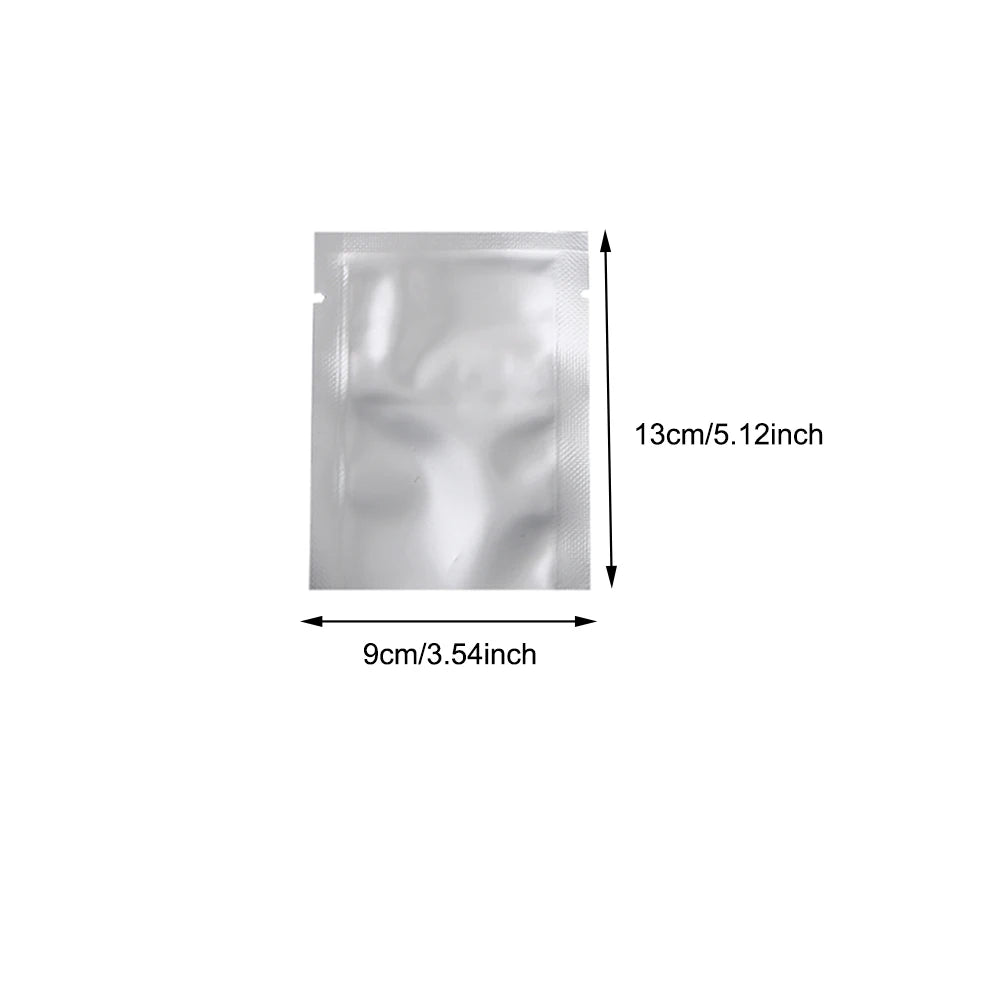Silver Aluminum Foil Package Bag Coffee Sugar Pouches Open Tops Heat Seal Vacuum Mylar Foil Bags for Spice Powder Storage
