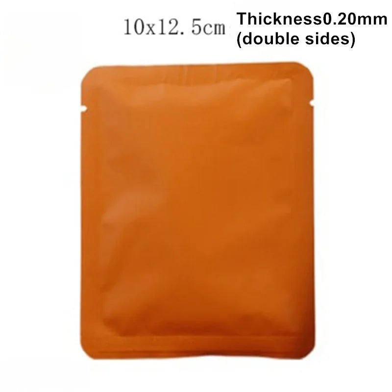 StoBag 100pcs Colorful Aluminum Foil Coffee Packaging Bag Plastic Small Heat Sealing for Tea Powder Storage Pouches Portable