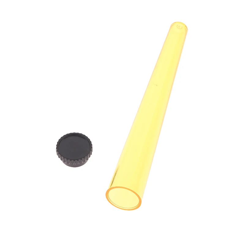 5pcs Plastic Tapered Cigarette Rolling Tube with Cap Paper Cigarette Moisture Resistant Sealed Storage Tube
