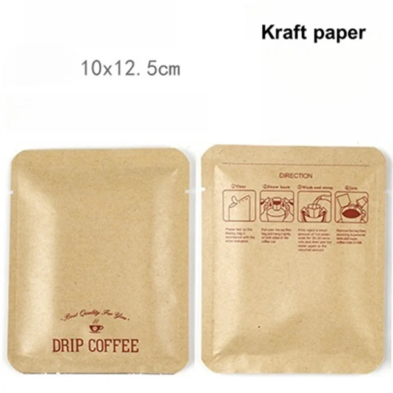 StoBag 100pcs Colorful Aluminum Foil Coffee Packaging Bag Plastic Small Heat Sealing for Tea Powder Storage Pouches Portable