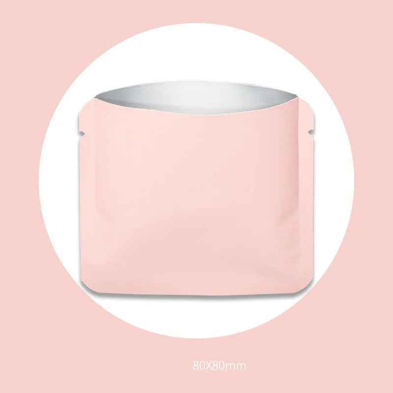 StoBag 100pcs Color Aluminum Foil Packaging Bag Small Plastic Sealing for Tea Coffee Powder Storage Pouch Portable Wholesale