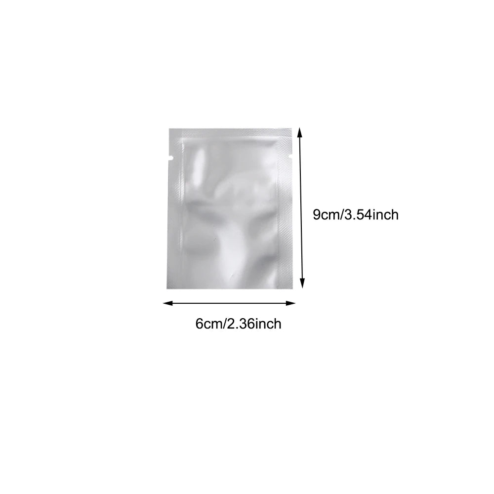 Silver Aluminum Foil Package Bag Coffee Sugar Pouches Open Tops Heat Seal Vacuum Mylar Foil Bags for Spice Powder Storage