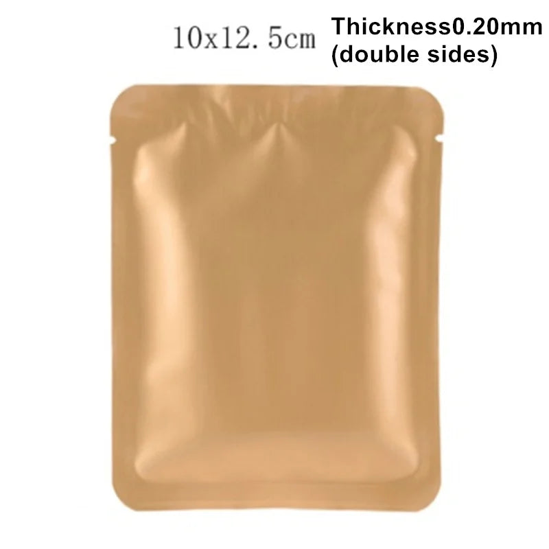 StoBag 100pcs Colorful Aluminum Foil Coffee Packaging Bag Plastic Small Heat Sealing for Tea Powder Storage Pouches Portable