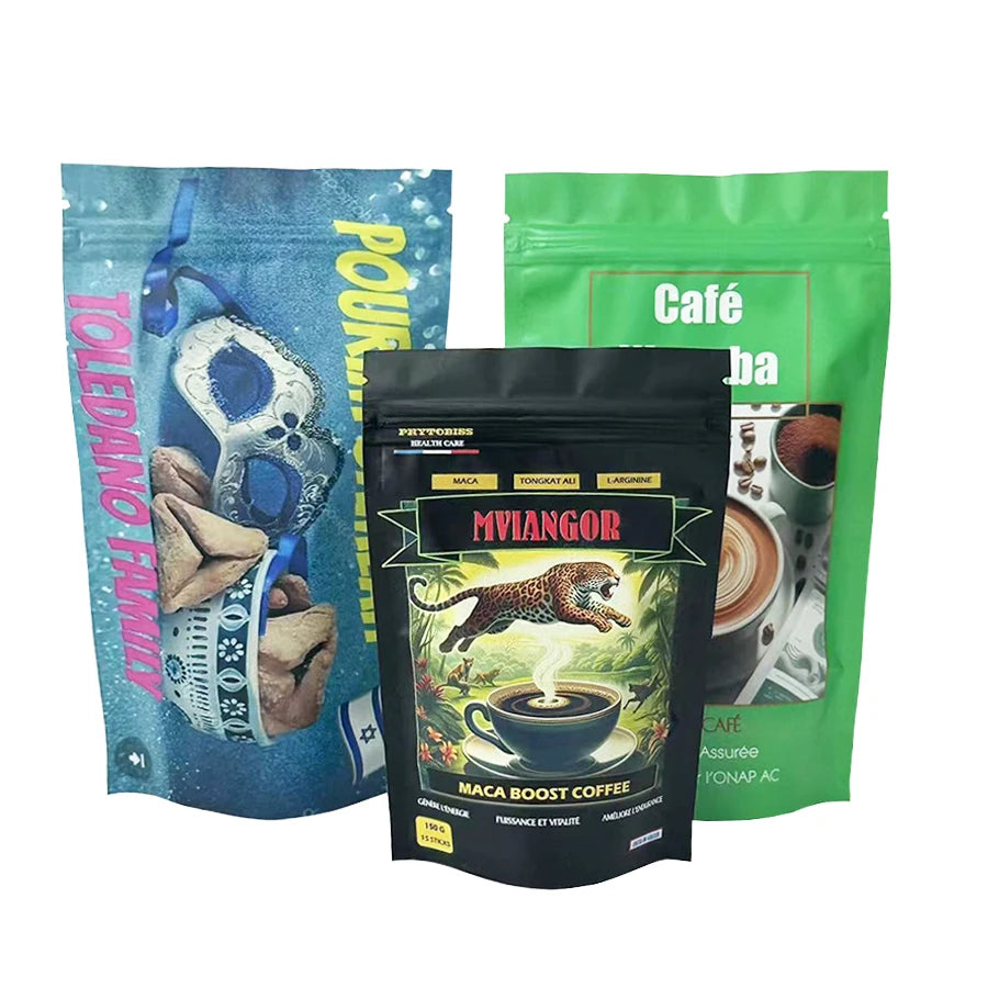 Color Aluminum Foil Self-Sealing Bag Aluminum Plated Blind Stand Up Self-Supporting Gift Sealed Bag Can Be Customized