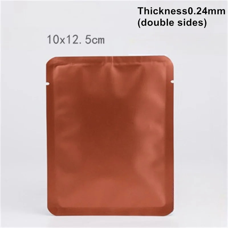 StoBag 100pcs Colorful Aluminum Foil Coffee Packaging Bag Plastic Small Heat Sealing for Tea Powder Storage Pouches Portable