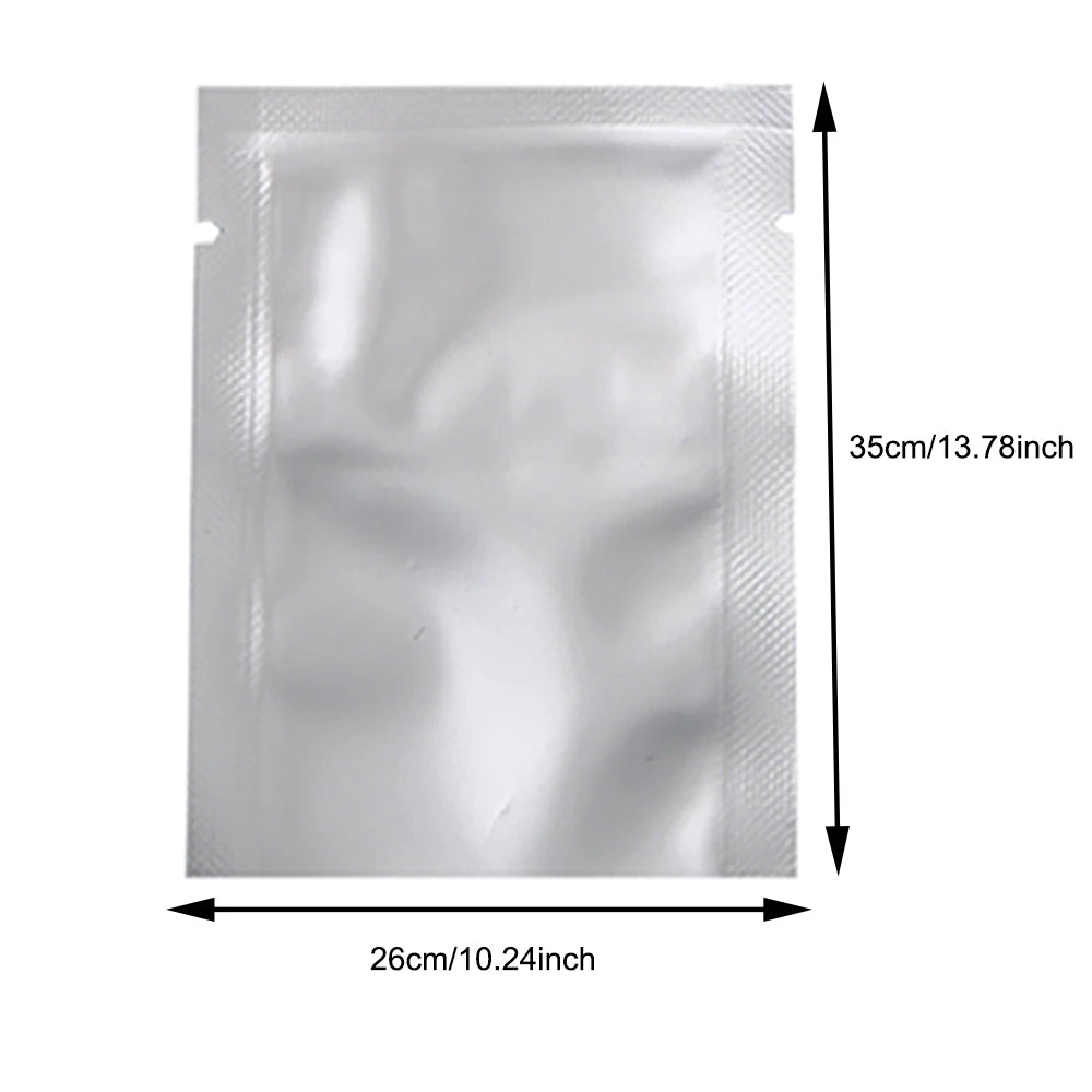 Silver Aluminum Foil Package Bag Coffee Sugar Pouches Open Tops Heat Seal Vacuum Mylar Foil Bags for Spice Powder Storage
