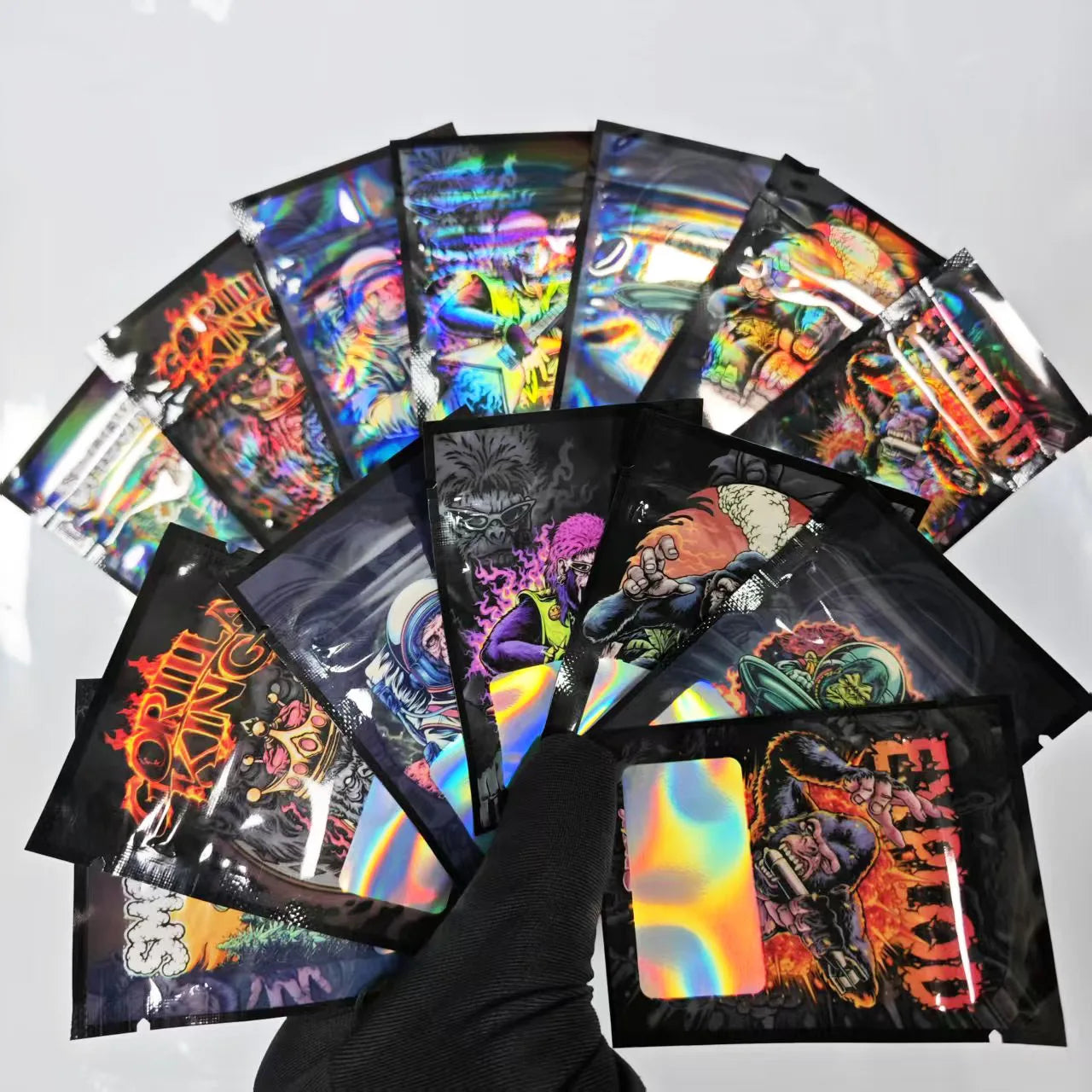 100pcs Reusable Small Zipper Bag 6*8 Cm 1g Flower Packaging Pouch Hot Sale Mini Zip Lock Mylar Bags Water-proof Food Storage Bag