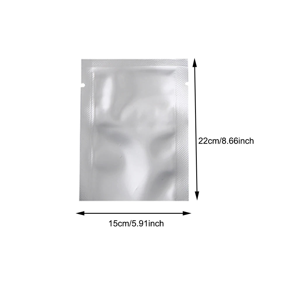 Silver Aluminum Foil Package Bag Coffee Sugar Pouches Open Tops Heat Seal Vacuum Mylar Foil Bags for Spice Powder Storage