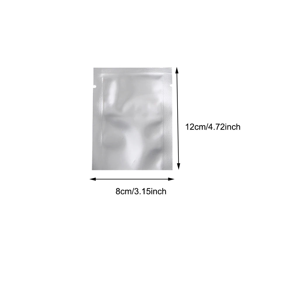 Silver Aluminum Foil Package Bag Coffee Sugar Pouches Open Tops Heat Seal Vacuum Mylar Foil Bags for Spice Powder Storage