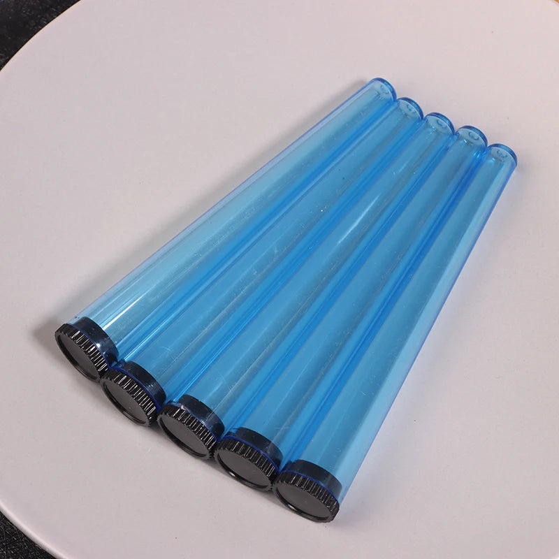 5pcs Plastic Tapered Cigarette Rolling Tube with Cap Paper Cigarette Moisture Resistant Sealed Storage Tube