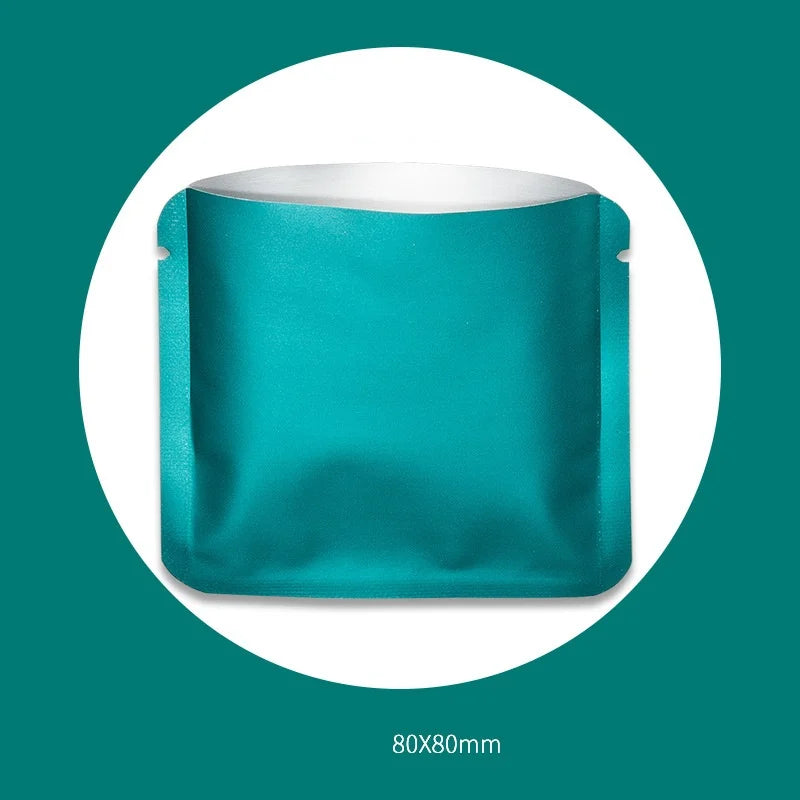 StoBag 100pcs Color Aluminum Foil Packaging Bag Small Plastic Sealing for Tea Coffee Powder Storage Pouch Portable Wholesale