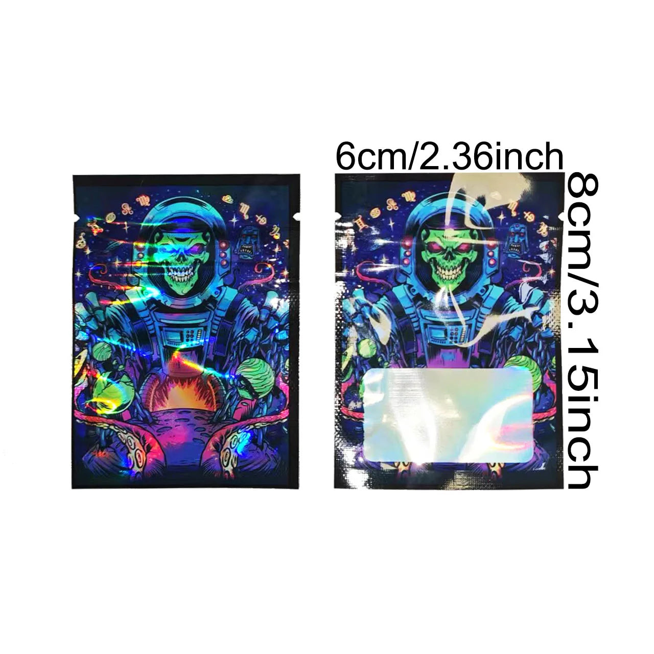 100 Pcs Smell-Proof 1g Zipper Bags With Window Reusable Flat Zip Plastic Pouches Jewelry Gifts Packaging Food Storage Mylar Bag
